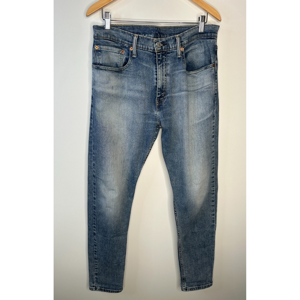 Levi's 512 Slim Taper Fit Jeans Mens 34x34 Blue Medium Wash Stretch Denim